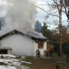 Gartenhaus voll ausgebrannt