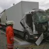 Unfall mit 5 LKWs und einer eingeklemmten Person