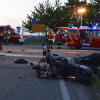 Schwerer Verkehrsunfall mit Motorrad