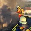 Dachflächenbrand auf Bürogebäude