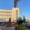 Dachflächenbrand auf Bürogebäude