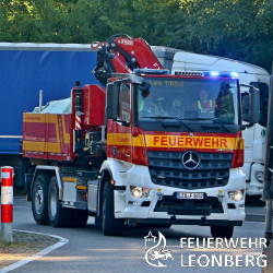 Auslaufender Kraftstoff aus LKW