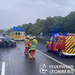 Verkehrsunfall auf der Autobahn