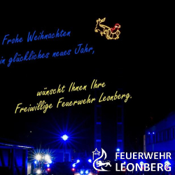 (mf) Die Feuerwehr Leonberg w&uuml;nscht allen B&uuml;rgerinnen und B&uuml;rgern ein sch&ouml;nes Weihnachtsfest und einen guten Start ins Jahr 2022.

Mit tatkr&auml;ftiger Unterst&uuml;tzung des Musikvereins Lyra sowie den Feuerwehren Gerlingen, Renningen und Sindelfingen entstand auch in diesem Jahr ein musikalischer Weihnachtsgru&szlig; in luftiger H&ouml;he.

Wir bedanken uns bei den vier mutigen Musikern und bei den beteiligten Feuerwehrleuten f&uuml;r die tolle Mitwirkung an unserem Weihnachtsfilm! 

https://www.youtube.com/watch?v=RjNEQ_qOD2w